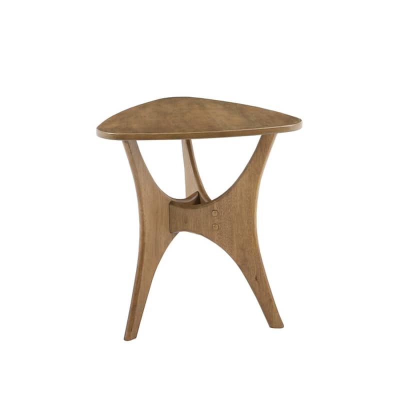 GDF Studio - Blaze Mid-Century Wood Side Table with Triangle Top