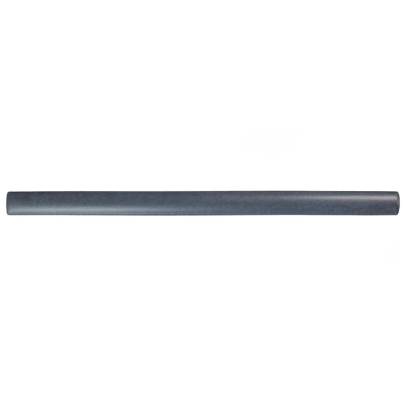 Merola Tile Coco Demi-Bullnose Matte Blue Night 1/2" x 7-7/8" Ceramic Wall Trim - (1 Tile) - (1 Tile)
