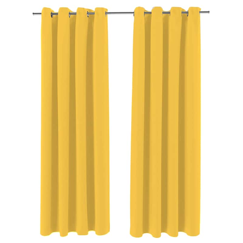 54" x 84" Grommet Semi-Sheer Outdoor Curtain Panel - 54 x 84