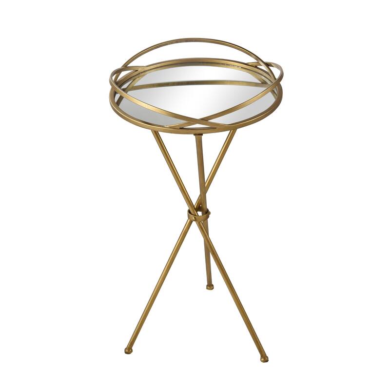 Elk Home Nasso Brass Metal 15.75 Inch Wide Accent Table