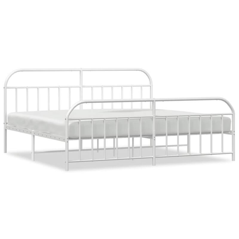 vidaXL 12 Inches Metal Bed Frame No Mattress