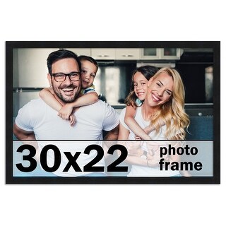 30x22 Frame Black Picture Frame - Complete Modern Photo Frame Includes ...