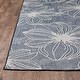 preview thumbnail 2 of 4, Loomaknoti Breyleigh Cerimia Blue Polypropylene Area Rug - 7'10" x 9'10"