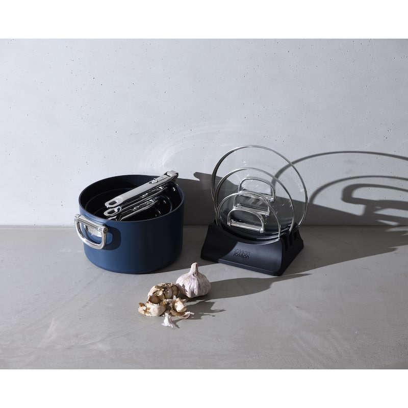 Joseph Joseph Space Ceramic Non-Stick 7-piece Saucepan Set with Folding Handles