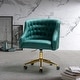 preview thumbnail 17 of 57, ET Tufted Task Chair With Golden Base by HULALA HOME