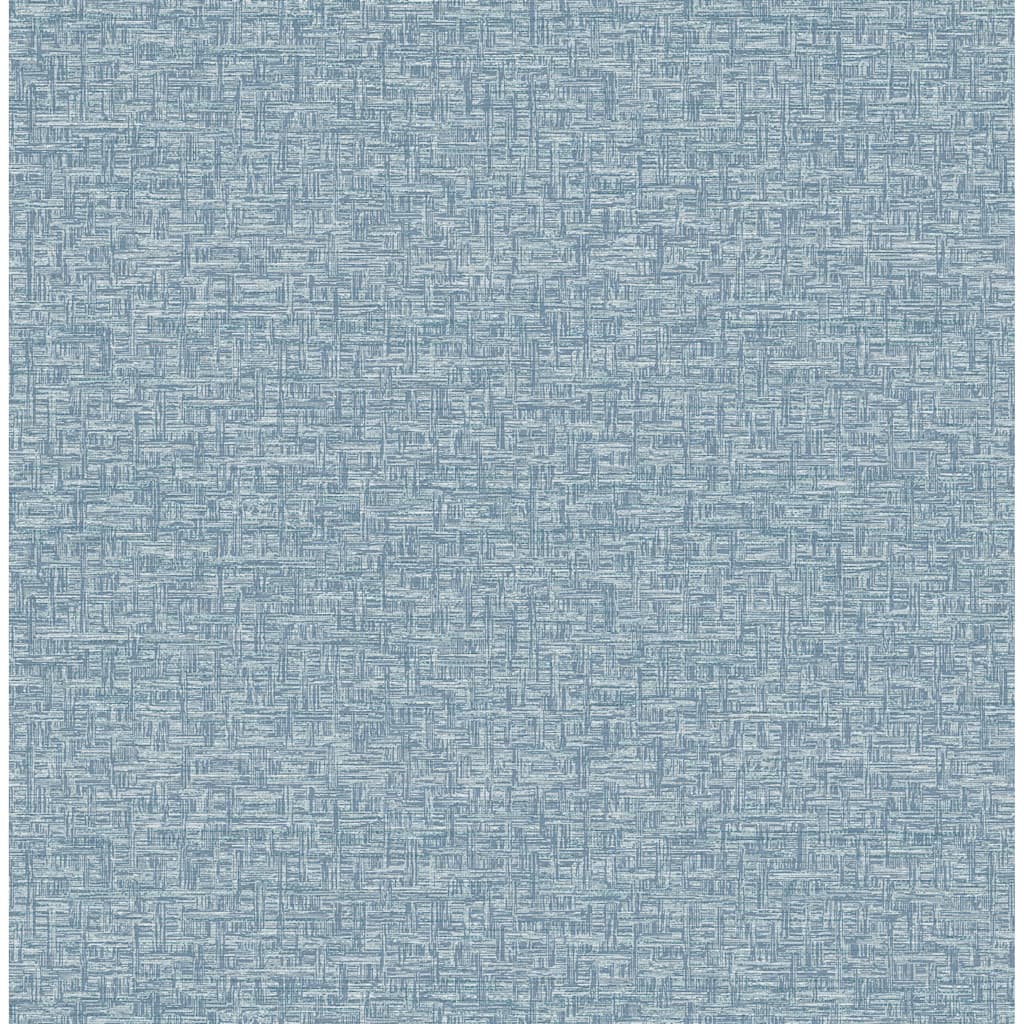 A-Street Prints Minerva Denim Texture Geometric Wallpaper