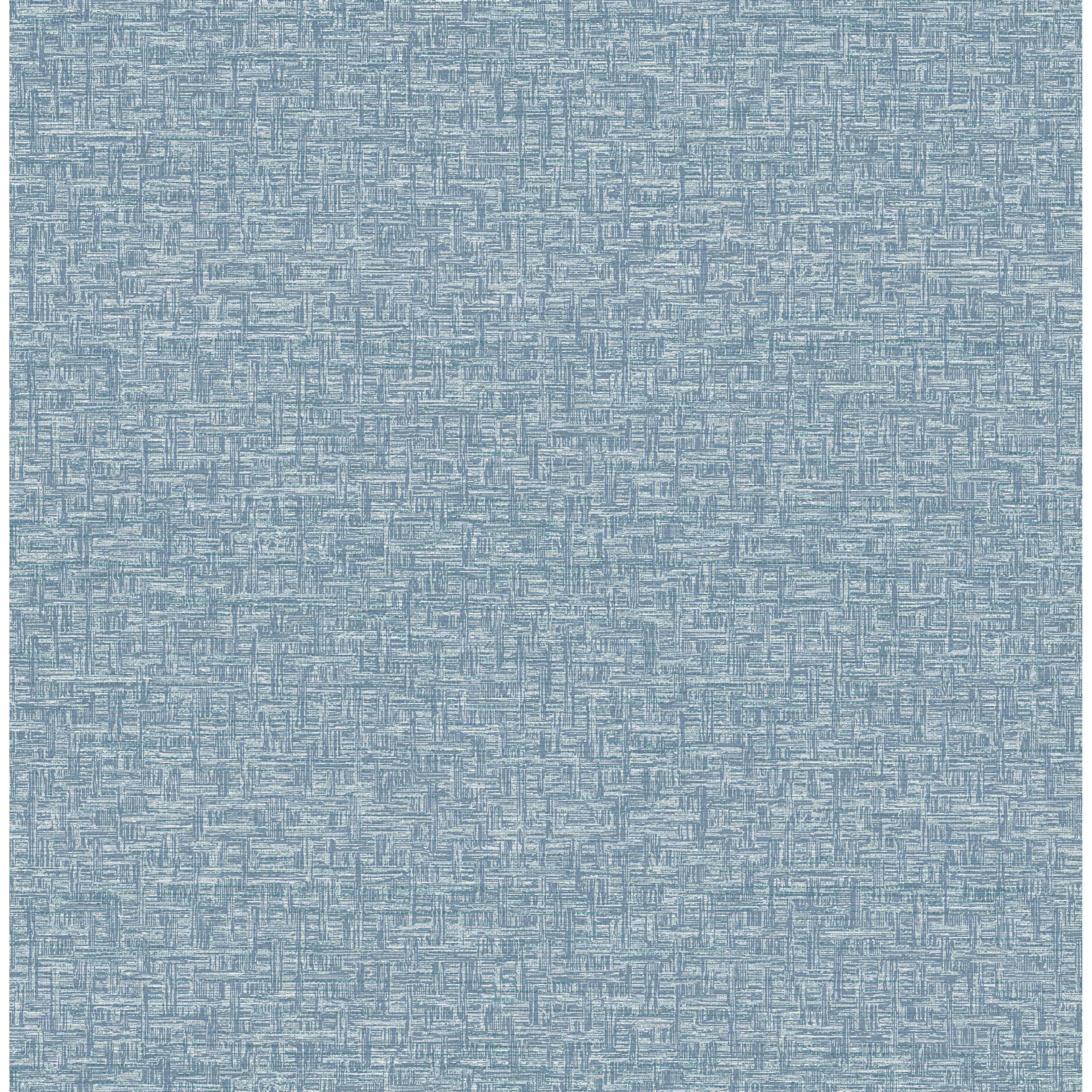 A-Street Prints Minerva Denim Texture Geometric Wallpaper