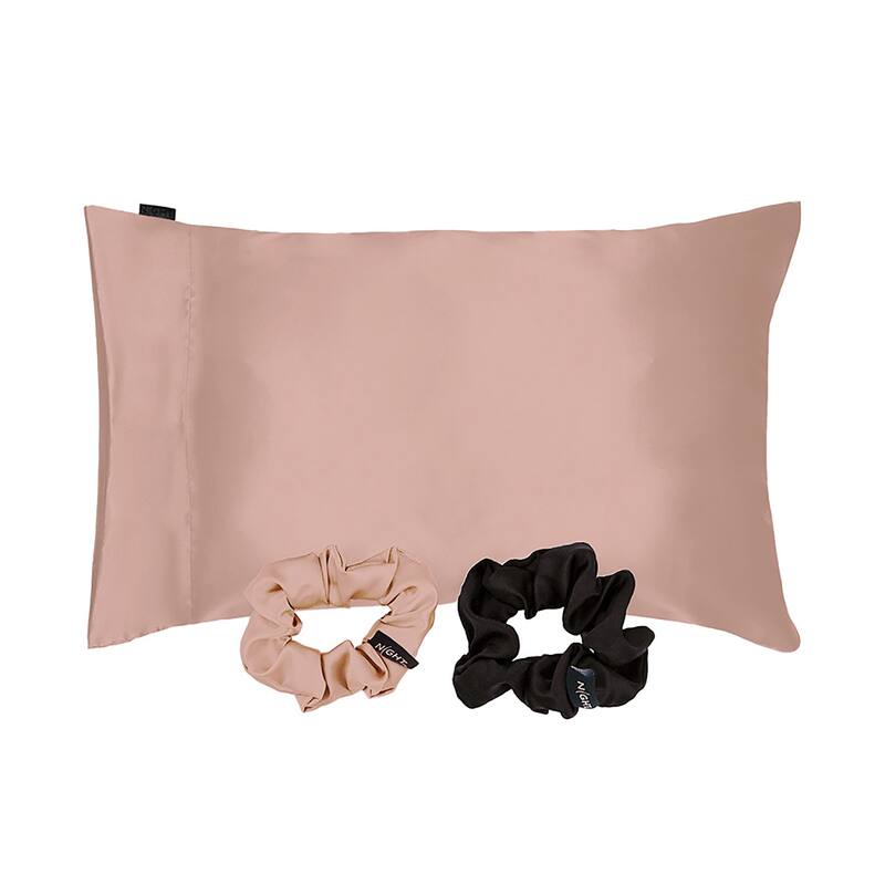 NIGHT Satin 3-Piece Gift Set - Blush - King