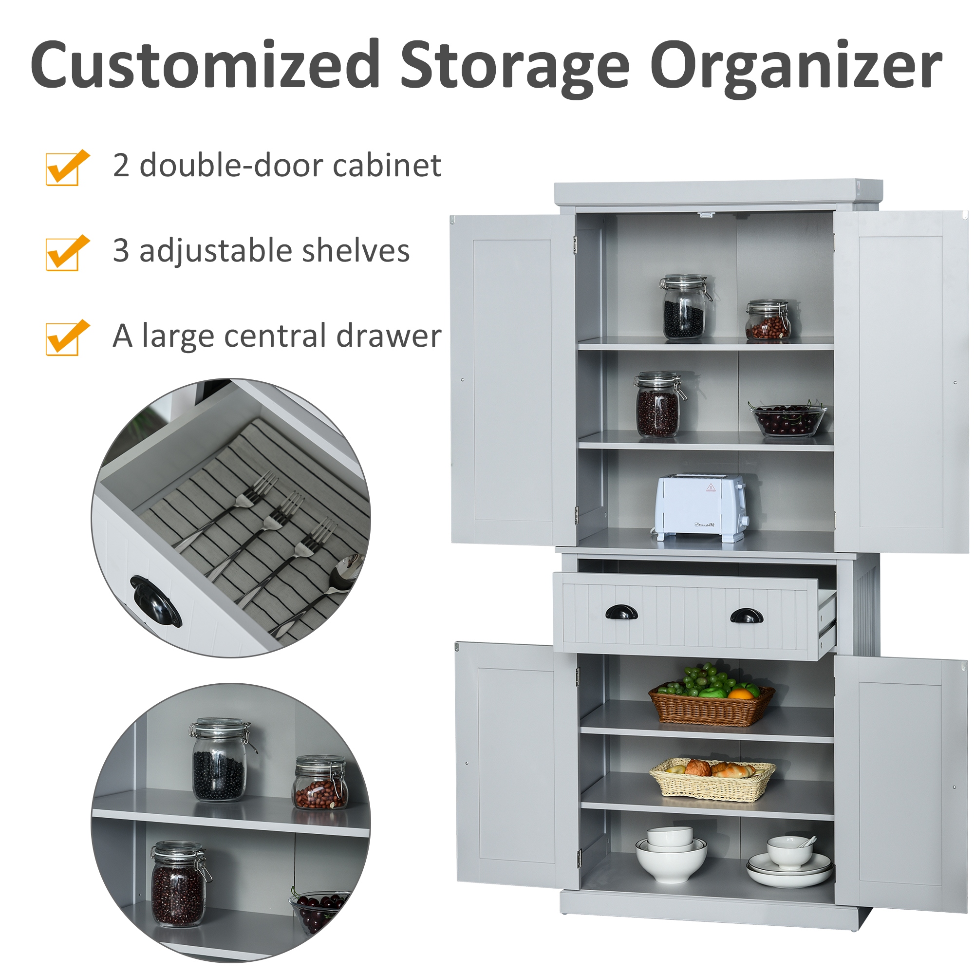 Homcom outlet 72 pantry
