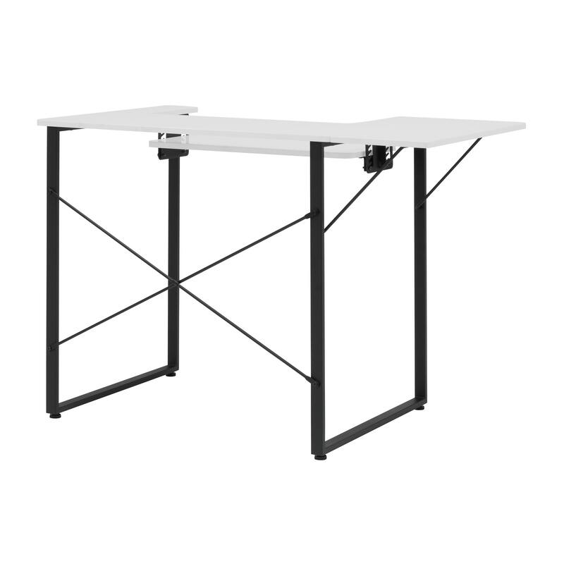 Sew Ready Dart Wood Top Sewing Table with Folding Top