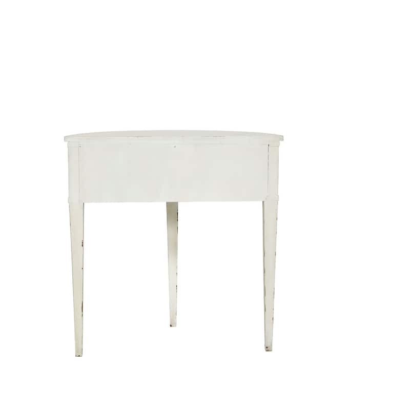 Perlman 36" Console Table, Distressed Cream