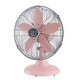 preview thumbnail 6 of 12, Good Housekeeping's All-Metal 3-Speed 12" Oscillating Office Desk Table Fan Pink