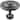 Large Rope Drapery Holdback Medallion