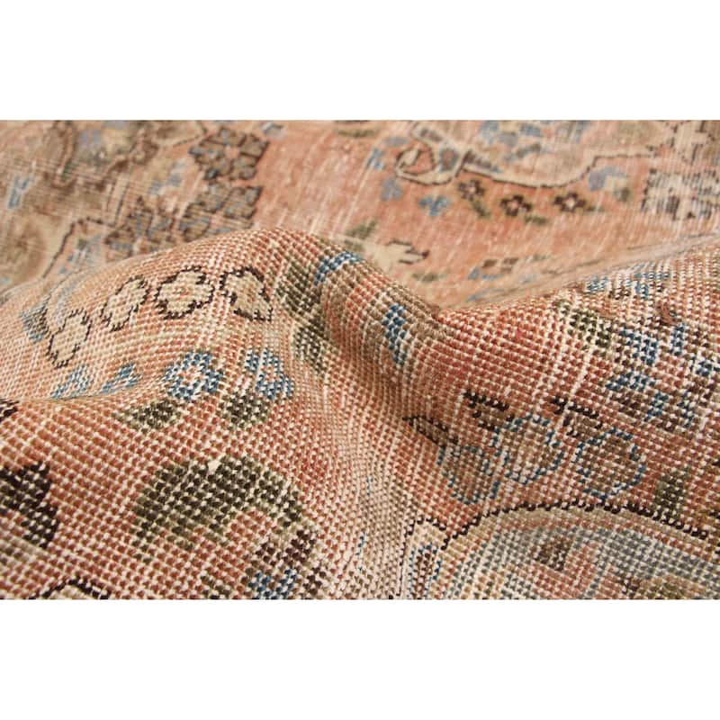 ECARPETGALLERY Hand-knotted Antalya Vintage Copper Wool Rug - 6'5 x 9'2