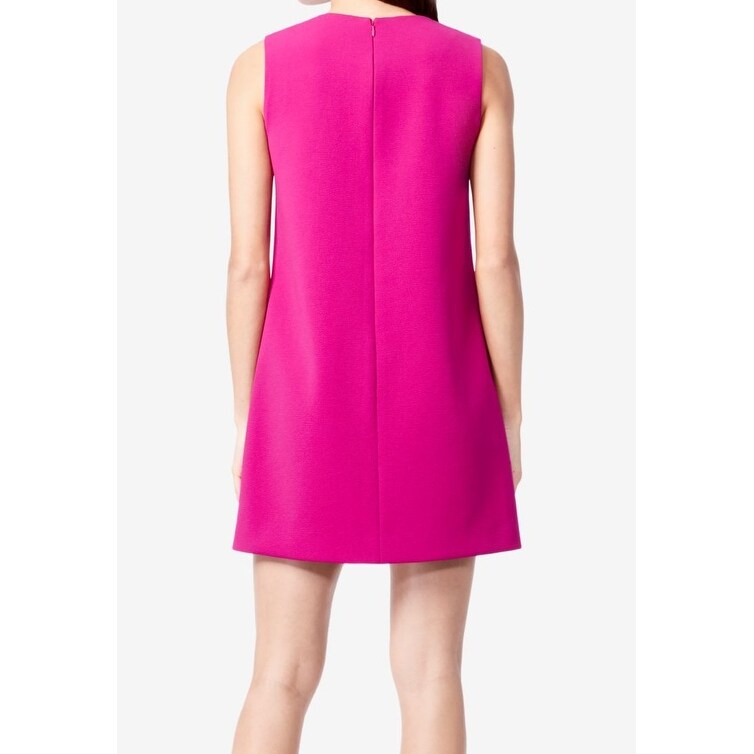 pink and red colorblock dress