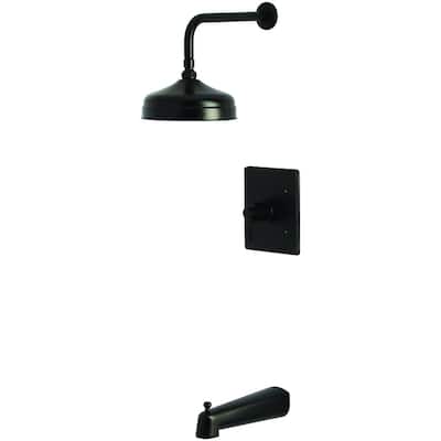 Kingston Brass KB634.NDL NuvoFusion Tub and Shower Trim Package with