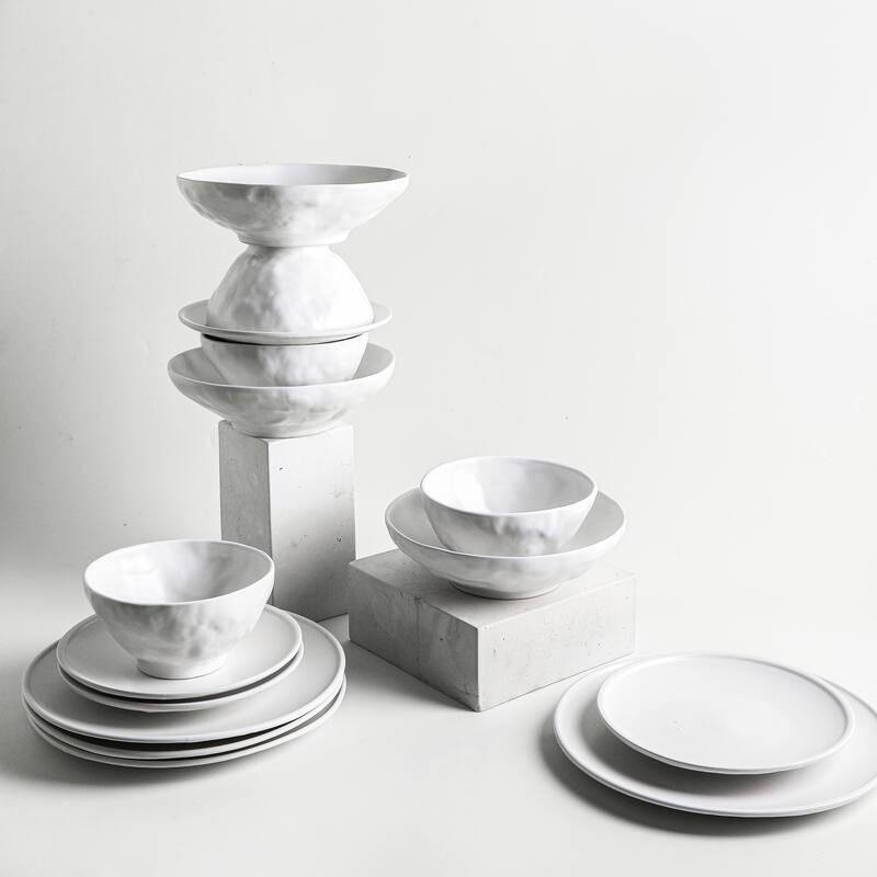 Stone by Mercer Project NENDO Stoneware Dinnerware Set - 10.93 x 10.93