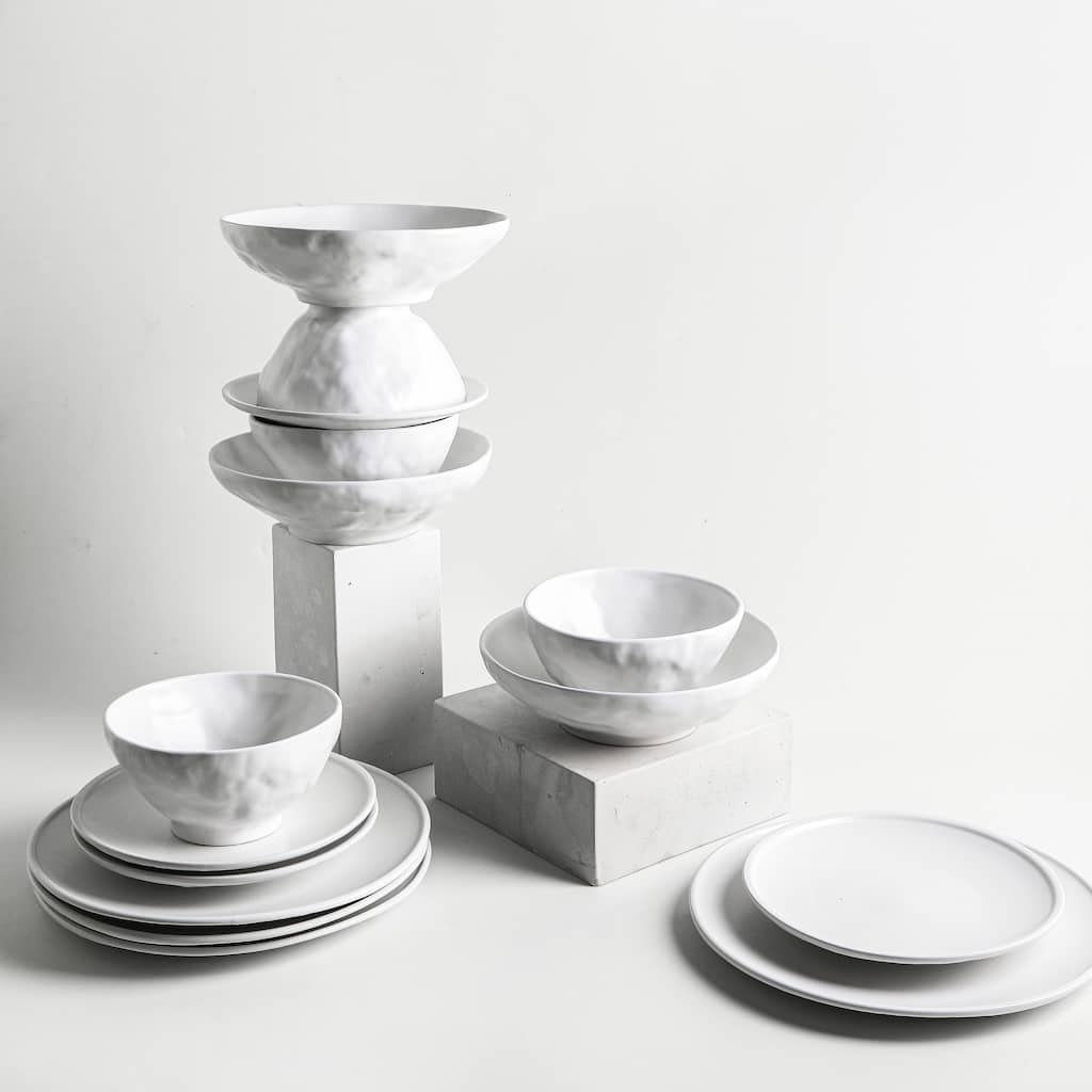 Stone by Mercer Project NENDO Stoneware Dinnerware Set - 10.93 x 10.93