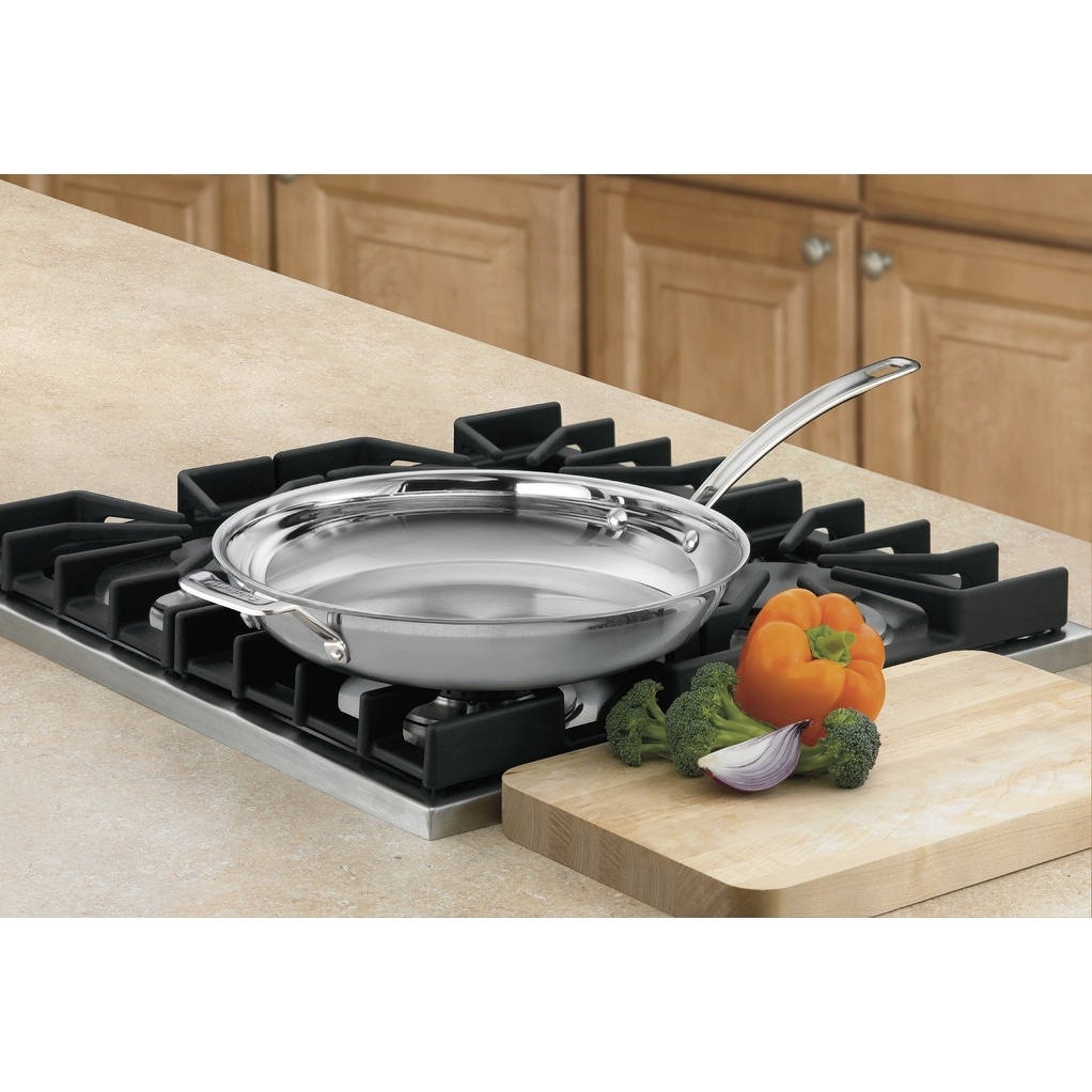 Cuisinart MCP22-30HCN MultiClad Pro Skillet with Helper and Cover 12-Inch