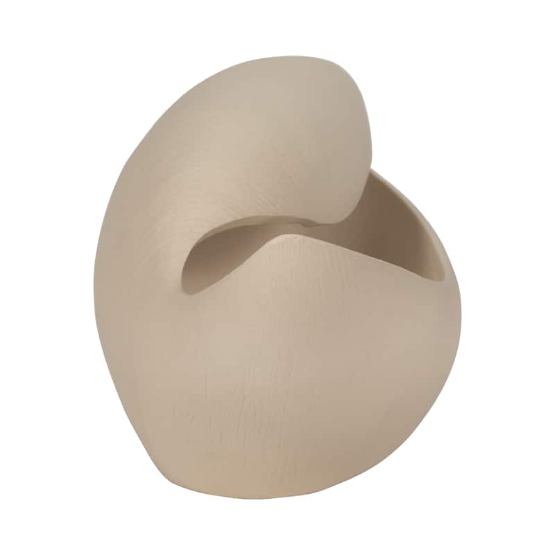 Sculptural Wave Freeform Decorative Bowl for Home Decor - 9", Silver - 17.0"