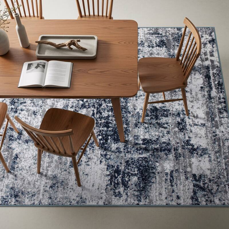 World Rug Gallery Distressed Abstract Area Rug