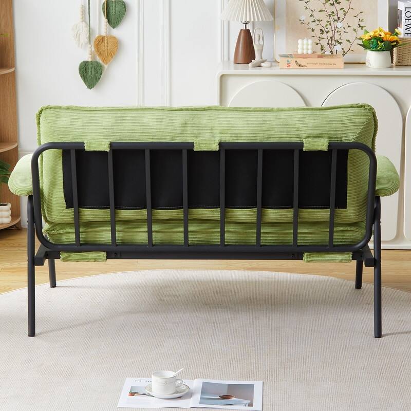 53" Two Seater Sofa, Metal Frame
