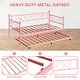 preview thumbnail 19 of 18, Sturdy Metal Twin Bed Frame with Heart-shaped Headboard