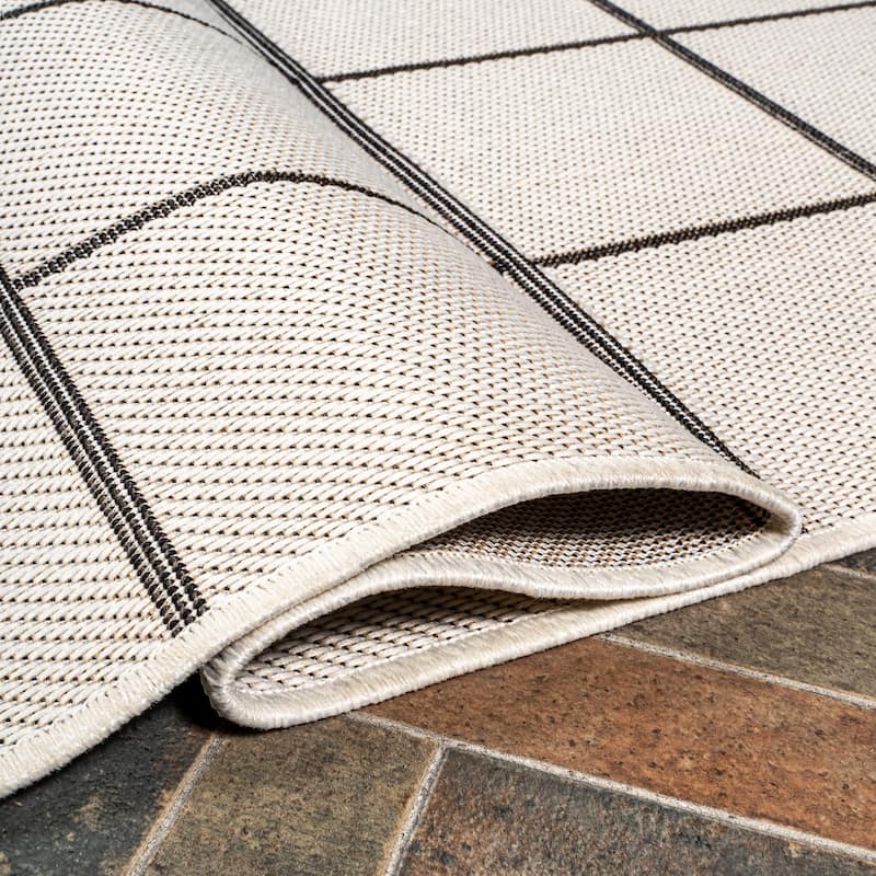 JONATHAN Y James Modern Squares Indoor/Outdoor Area Rug