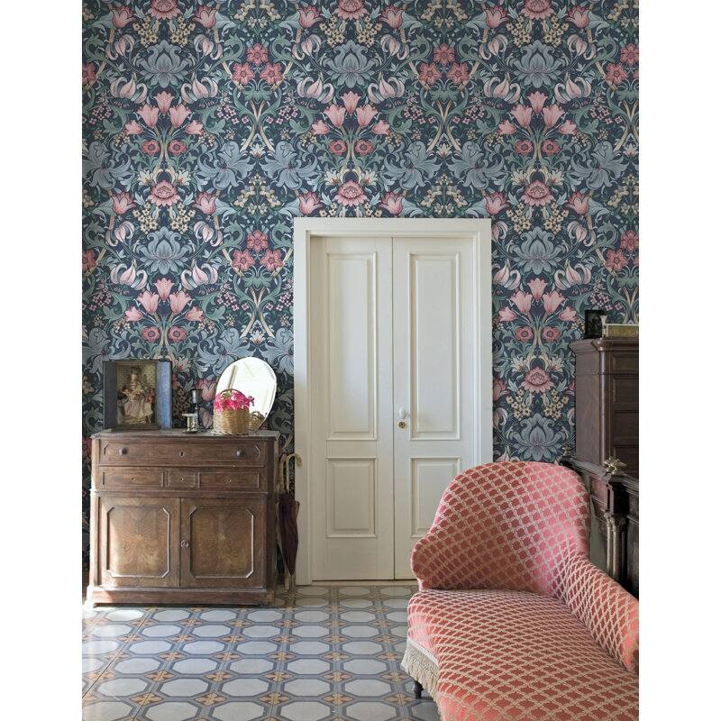 Fleurmont Floral Tapestry Non-Pasted Wallpaper - Covers 56 Square Feet