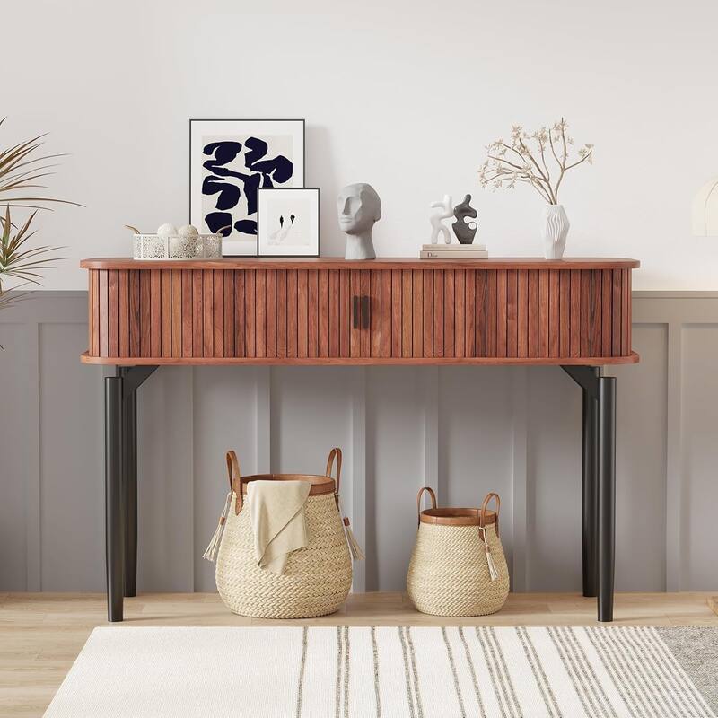 Narrow Console Table for Entryway or Behind Sofa – Modern Accent Table for Living Room