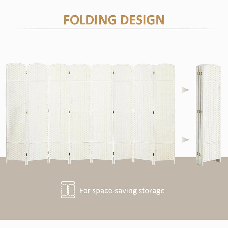 Polypropylene Pine Wood Weaving Room Divider with Arched Top