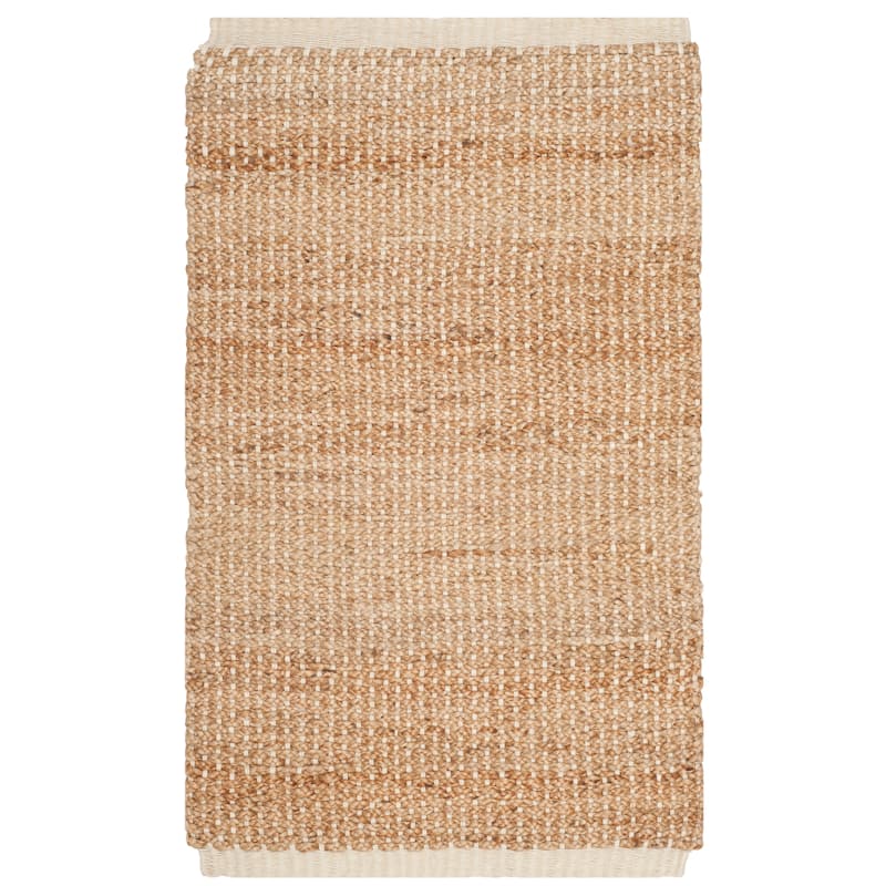 SAFAVIEH Handmade Natural Fiber Briley Jute Rug - 2'6" x 4' - Ivory/Natural