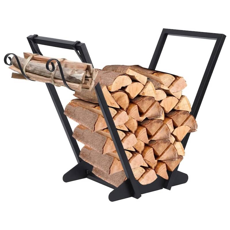 Firewood Rack Stand - Black