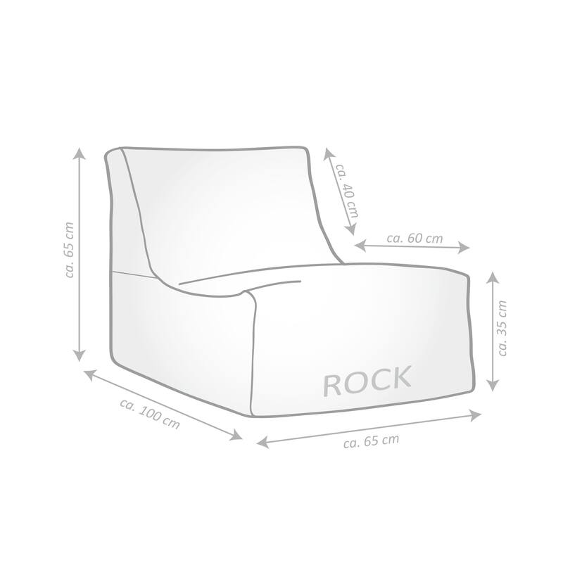 Gouchee Home Rock Velvet Bean Bag Lounge