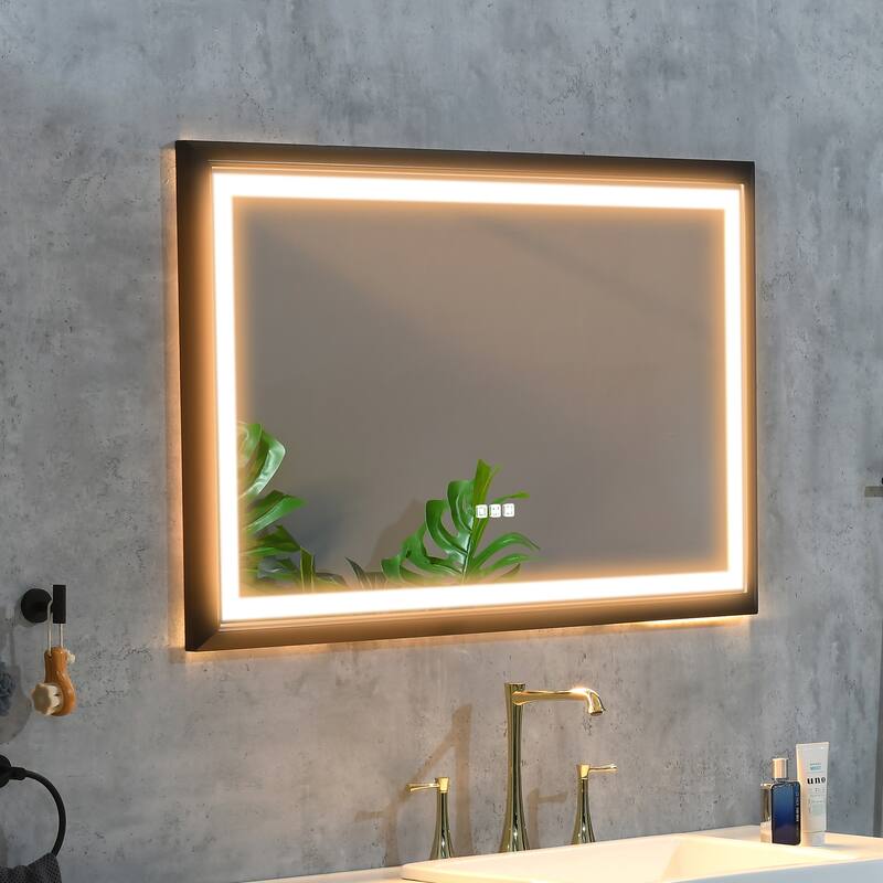 Rectangular LED Mirror Anti Fog Bathroom Vanity Mirror Bed Bath