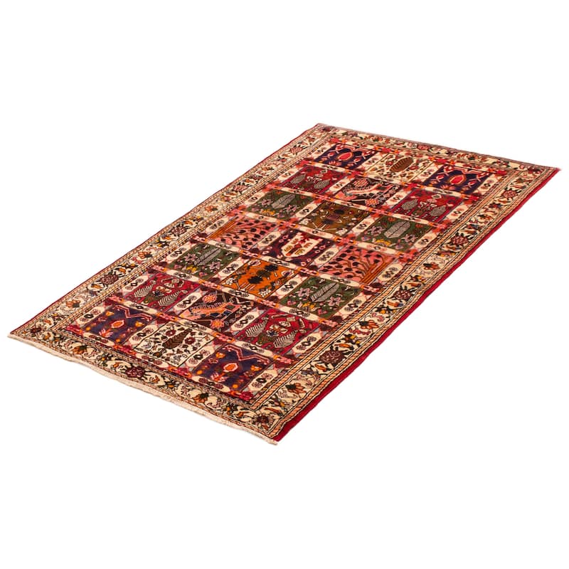 ECARPETGALLERY Hand-knotted Kayseri Vintage Red Wool Rug - 4'6 x 7'5