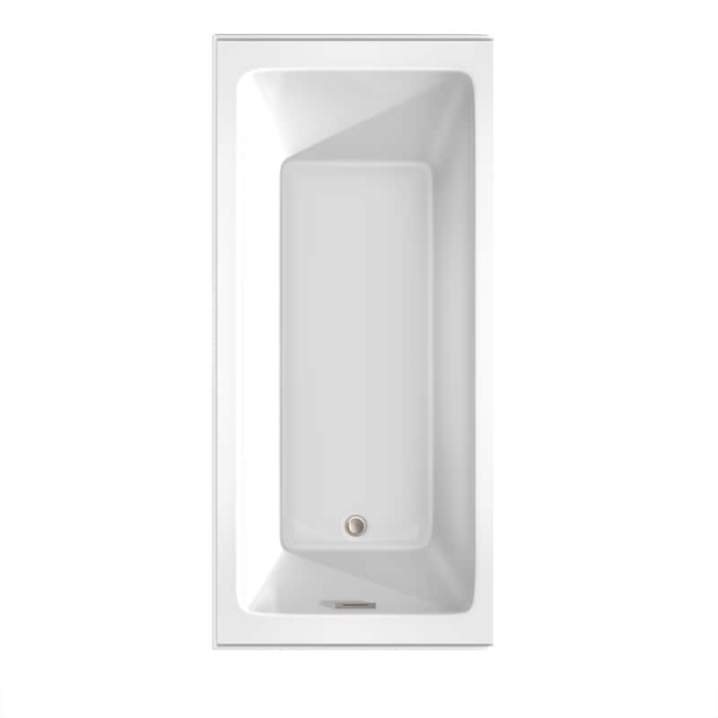 Wyndham Collection WCBTW16630L Grayley 66" Three Wall Alcove Acrylic