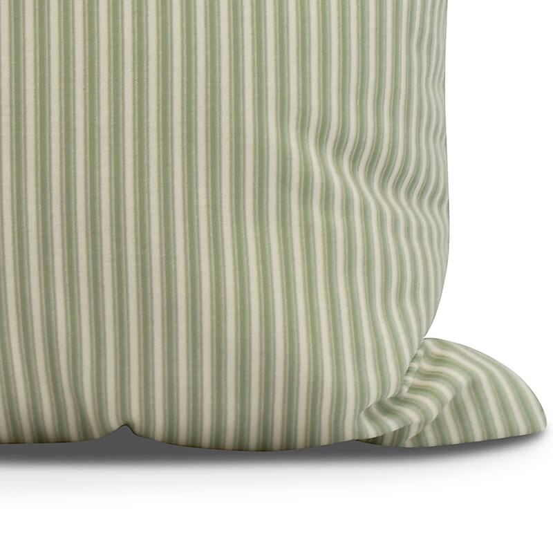 18 x 18 inch Ticking Stripe Outdoor Pillow