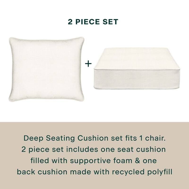 Outdoor Deep Seating Lounge Chair Cushion