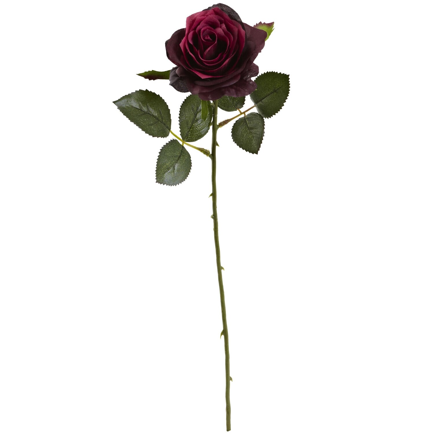 Artificial Flower Stems Set of 3 - 19 Inch Decorative Floral Arrangement for Home Décor - Burgundy - 18
