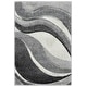 preview thumbnail 109 of 128, SAFAVIEH Hollywood Deep Mid-Century Modern Abstract Rug 2'3" x 4' - Grey/Ivory