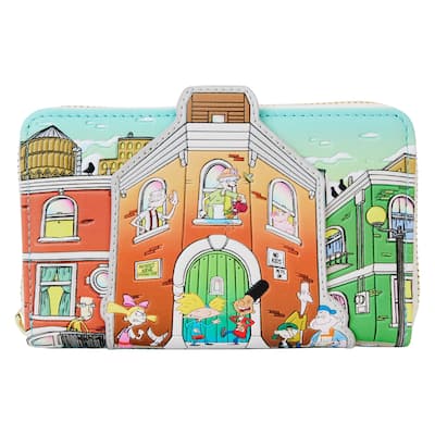 Nickelodeon Hey Arnold! Sunset Arms Boarding House Zip Around Wallet
