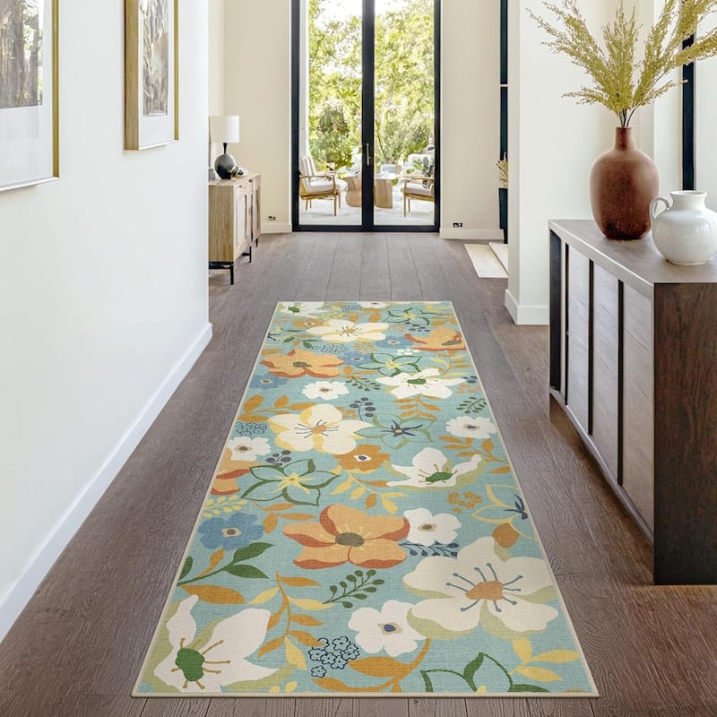 Mcow Low Pile Machine Washable Non-Slip Area Rug - 8'X10'