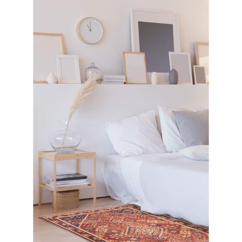 ECARPETGALLERY Hand-knotted Kayseri Burgundy Wool Rug - 4'2 x 6'9