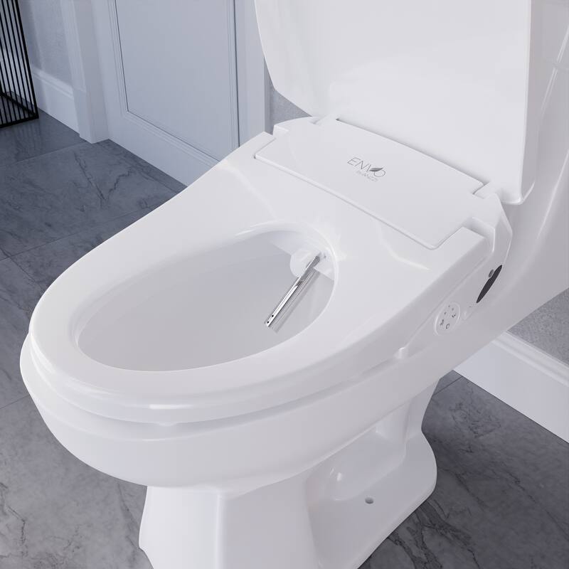 Ember Smart Electric Bidet Toilet Seat with Remote Pad and Heated Seat - White