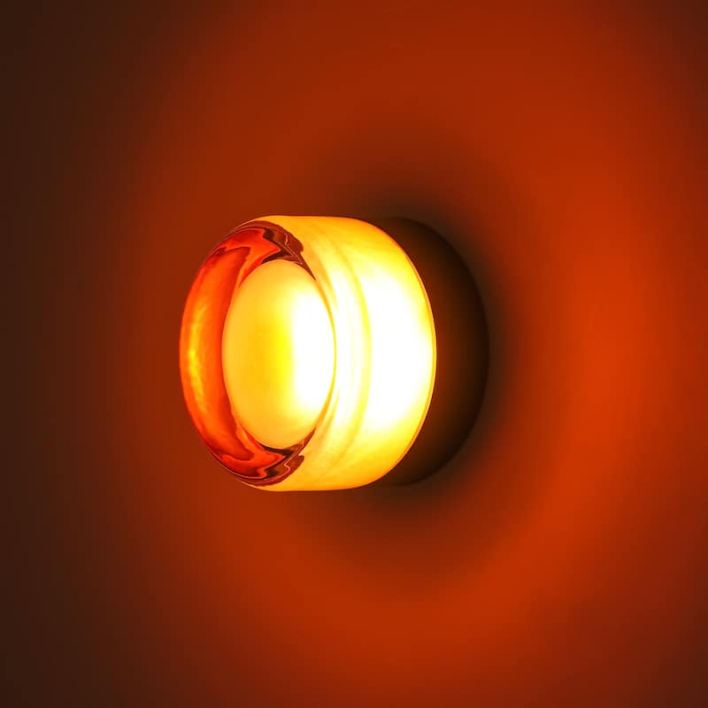 Modern Dome Dimmable LED Bathroom Vanity Light/Glass Dimple Wall Sconces