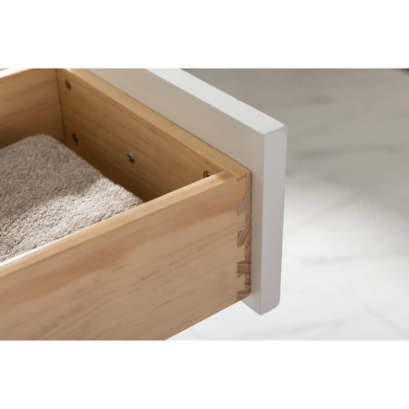 Burbank 54" Single Vanity in White