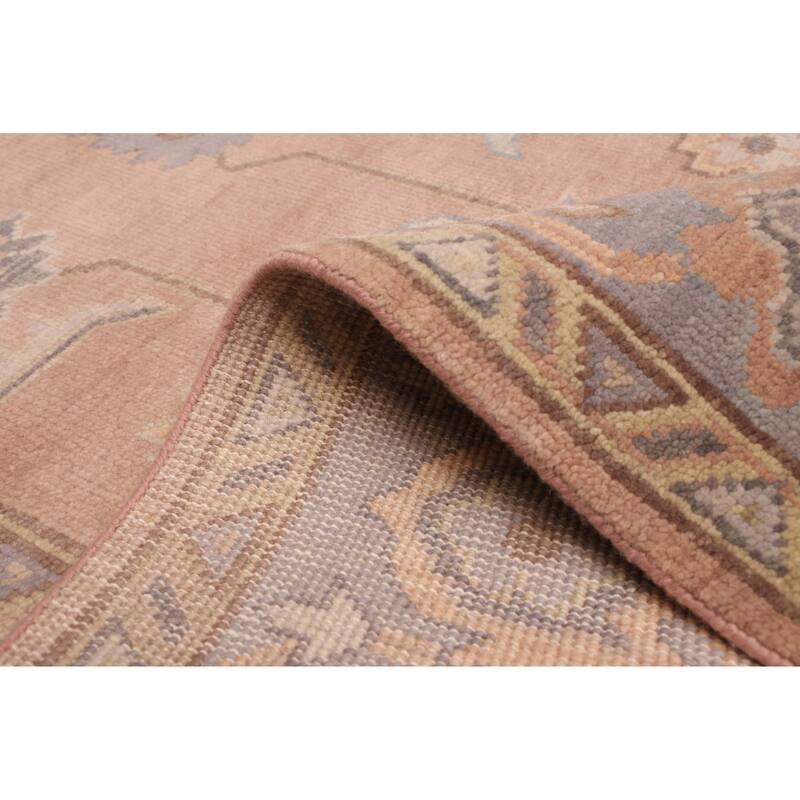 ECARPETGALLERY Hand-knotted Modern Oushak Brown Wool Rug - 8'1 x 9'11