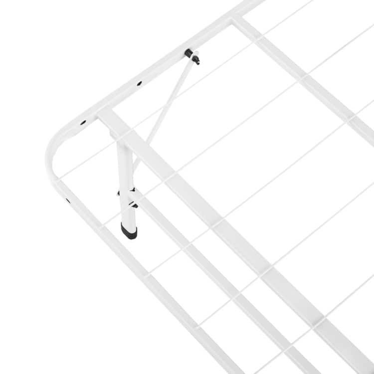 14" Foldable Metal Platform Bed Frame Mattress Foundation with Box Spring Replacement