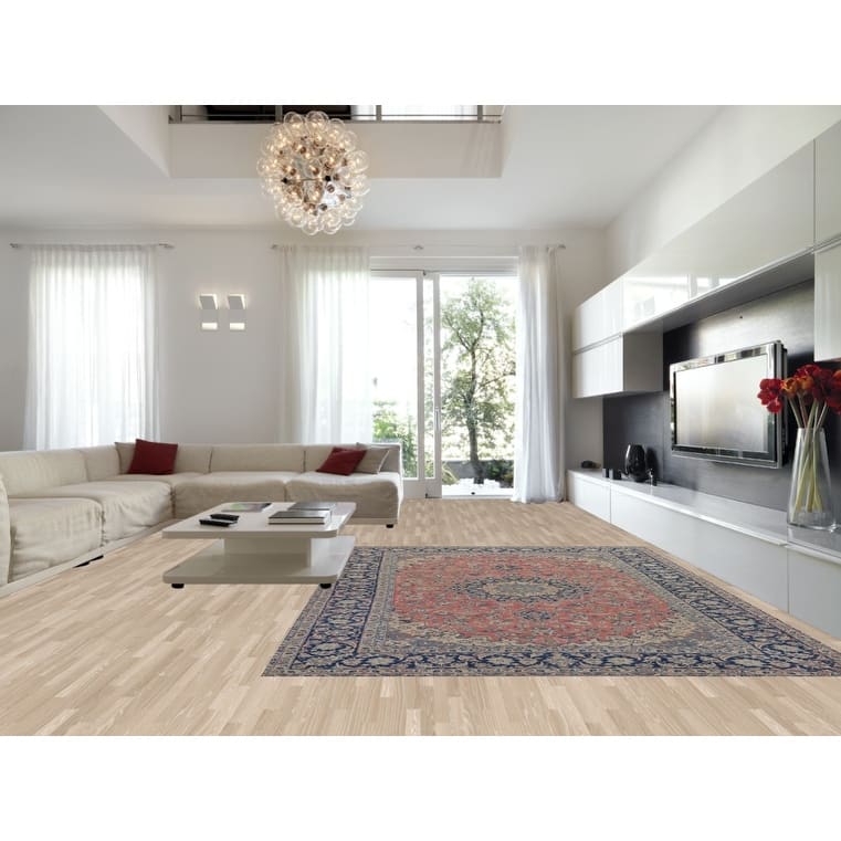 Traditional Pink Najafabad Persian Vintage Rug Handmade Wool Carpet - 9'8" x 12'9"